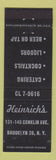 Matchbook Cover - Heinrich's Restaurant Brooklyn NY