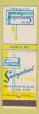 Matchbook Cover - Smorgasbord Stow OH