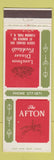 Matchbook Cover - Afton Restaurant Florham Park NJ