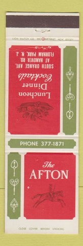 Matchbook Cover - Afton Restaurant Florham Park NJ
