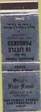 Matchbook Cover - Sears Fine Food San Francisco CA
