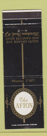 Matchbook Cover - The Afton Florham Park NJ