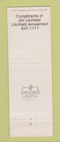 Matchbook Cover - Hutto's Restaurant Chesterfield MO