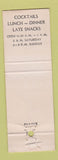Matchbook Cover - Red Diamond Inn Italian Restaurant Miami FL
