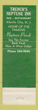 Matchbook Cover - Gene Reardon's Trench's Neptune Inn Atlantic City NJ
