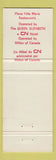 Matchbook Cover - La Popina Montreal QC restaurant