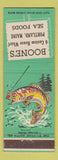 Matchbook Cover - Boone's Portland ME seafood