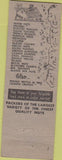 Matchbook Cover - Nut House Perth Amboy NJ nut distribution
