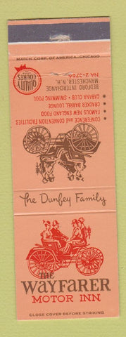 Matchbook Cover - Wayfarer Motor Inn Manchester NH WEAR