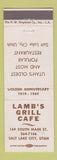 Matchbook Cover - Lamb's Grill Cafe Salt Lake City UT 1969