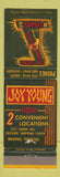 Matchbook Cover - Joy Young Chinese Restaurant Memphis TN