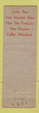 Matchbook Cover - Van Heusen Men's Clothes Evenson's Verona NJ