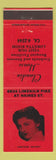 Matchbook Cover - Claudia House Restaurant Philadelphia PA girlie