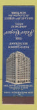 Matchbook Cover - Peter Cooper Hotel New York City