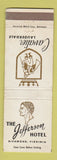 Matchbook Cover - Jefferson Hotel Richmond VA WEAR