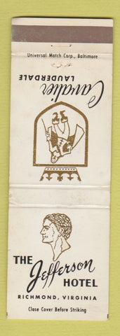 Matchbook Cover - Jefferson Hotel Richmond VA WEAR
