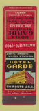 Matchbook Cover - Hotel Garde New Haven CT
