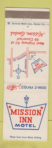 Matchbook Cover - Mission Inn Motel Mission KS