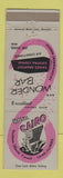 Matchbook Cover - Hotel Cairo IL Wonder Bar