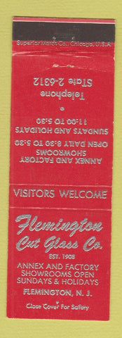 Matchbook Cover - Flemington Cut Glass Flemington NJ