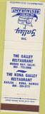 Matchbook Cover - Galley on the Bay Restaurant Kona HI