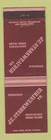 Matchbook Cover - JU Starkweather Chemical Providence RI