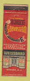 Matchbook Cover - Weissbards Drug Stores Newark NJ