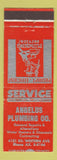 Matchbook Cover - Angelus Plumbing
