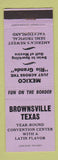 Matchbook Cover - Brownsville TX Tourism PURPLE