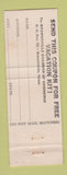 Matchbook Cover - Brownsville TX Tourism PURPLE