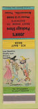 Matchbook Cover - John's Package Liquor Brownsville TX hillbilly