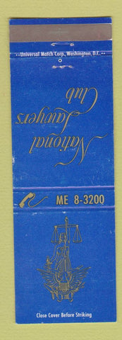 Matchbook Cover - National Lawyers Club