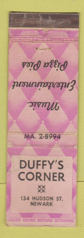 Matchbook Cover - Duffy's Corner Newark NJ WEAR