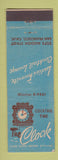 Matchbook Cover - The Clock Cocktail Lounge San Francisco CA