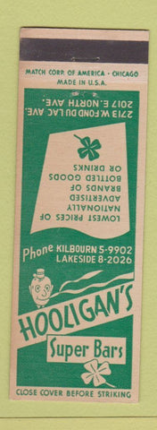 Matchbook Cover - Hooligan's Supper Club Chicago?