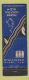 Matchbook Cover - McAllister Hotel Miami Beach FL WEAR