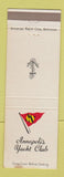 Matchbook Cover - Annapolis Yacht Club MD