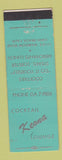 Matchbook Cover - Keona Lounge Long Beach CA WEAR