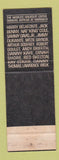 Matchbook Cover - Harrah's Casino Reno Lake Tahoe NV Mitzie Gaynor Andy Griffith