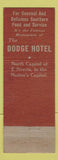 Matchbook Cover - Dodge Hotel Washington DC