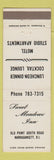 Matchbook Cover - Sweet Meadows Inn Narragansett RI