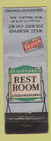 Matchbook Cover - Texaco oil gas Marfak West Memphis AR motel WEAR
