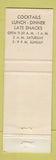 Matchbook Cover - Red Diamond Inn Italian Restaurant Miami FL