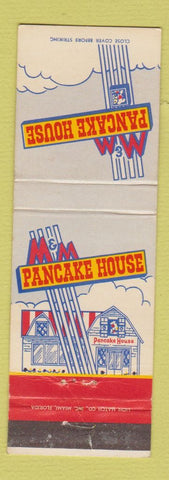 Matchbook Cover - M&M Pancake House Coral Gables Fort Lauderdale FL