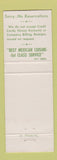 Matchbook Cover - El Parador Mexican Restaurant New York City