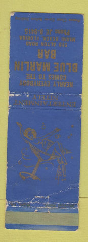 Matchbook Cover - Blue Marlin Bar Miami Beach FL girlie WORN