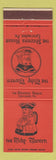 Matchbook Cover - Toby Tavern Stevens House Lancaster PA