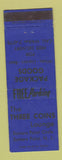 Matchbook Cover - Three Coins Lounge Somers Point NJ