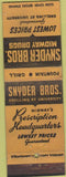 Matchbook Cover - Snyder Bros Drugs ST Paul MN