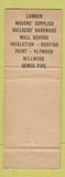 Matchbook Cover - Elder Jones Lumber Amherst MA